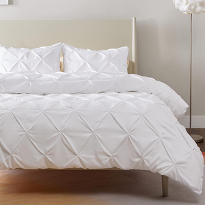 White Pintuck Duvet Cover Set Bliss