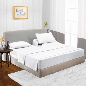 White Top Split Sheet Set 34 Inches Bliss Solid