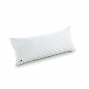 White Stripe Linen Body Pillow Cover Bliss Sateen
