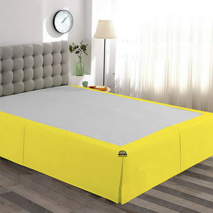 Yellow Bed Skirt Solid Comfy Sateen