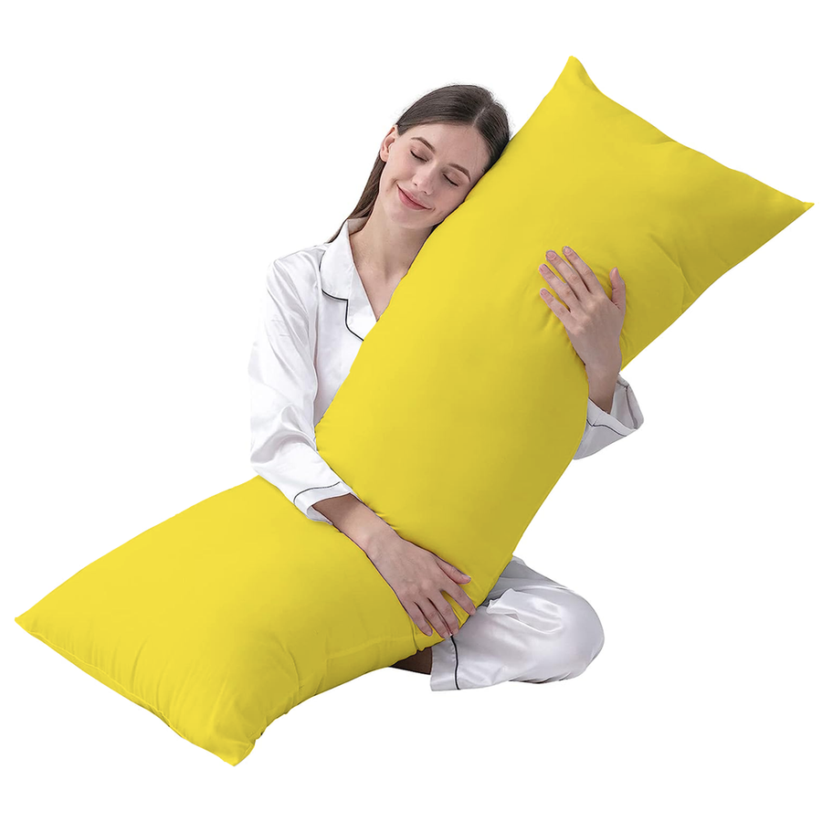 Yellow Body Pillow Covers Aanya Linen