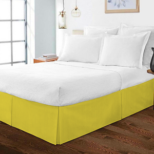 Yellow Stripe Bed Skirt (Comfy -300TC)