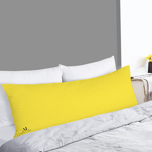 Yellow Stripe Body Pillow Cover Comfy Sateen