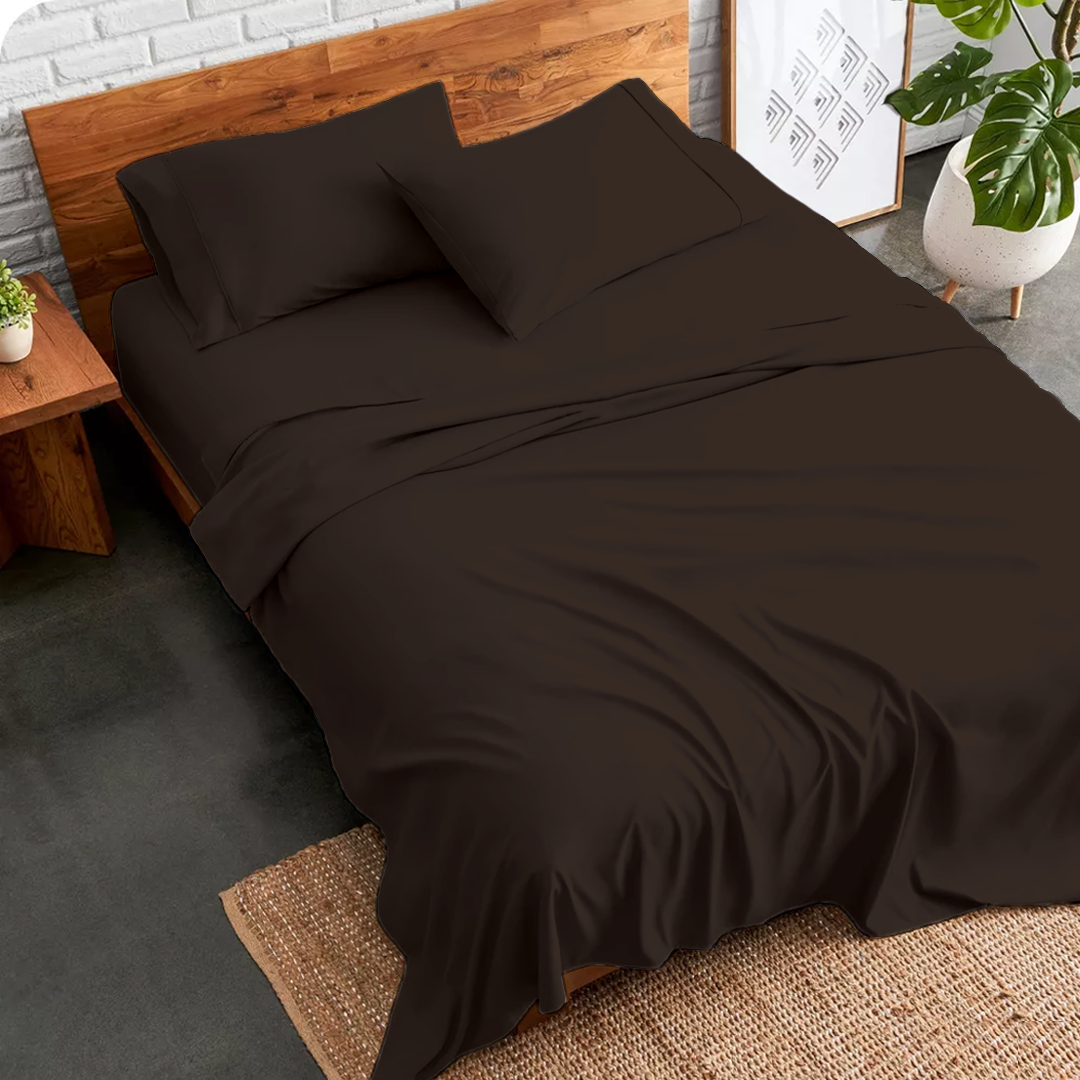 Chocolate Sheet Set with Comforter