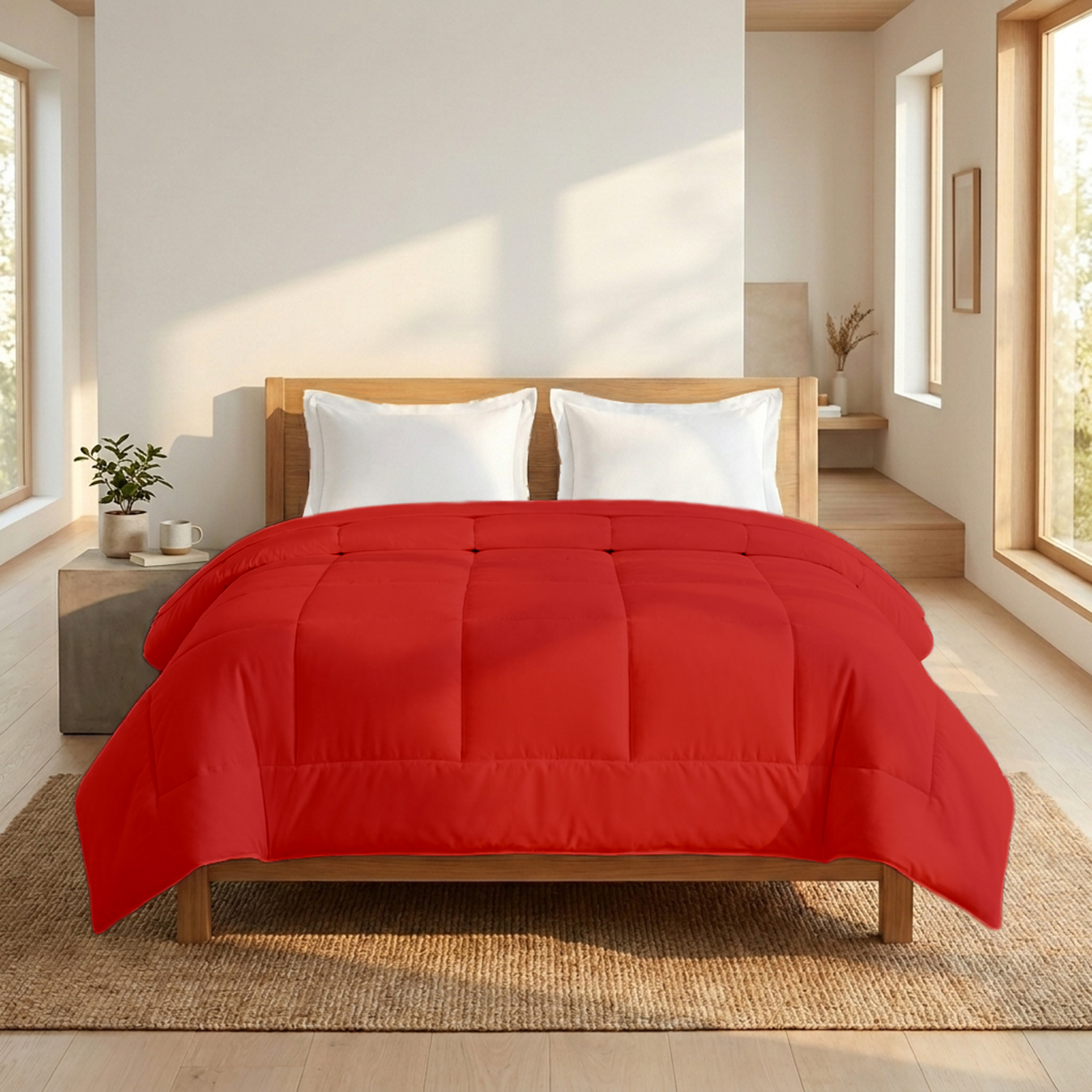 Red Comforter 400 GSM Comfy Sateen
