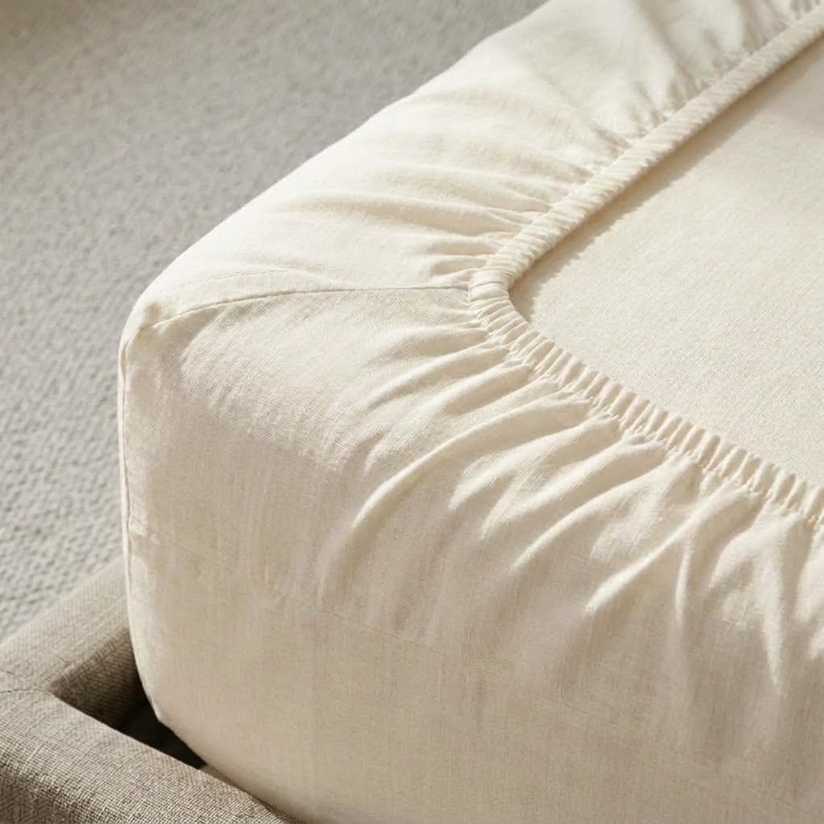 Natural Linen Fitted Sheet | Pre-Washed 100% Linen