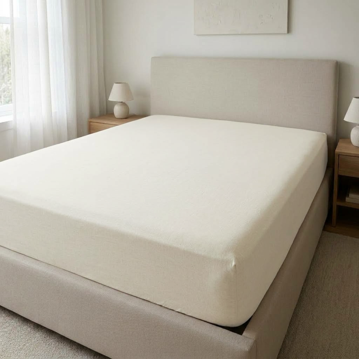 Natural Linen Fitted Sheet | Pre-Washed 100% Linen
