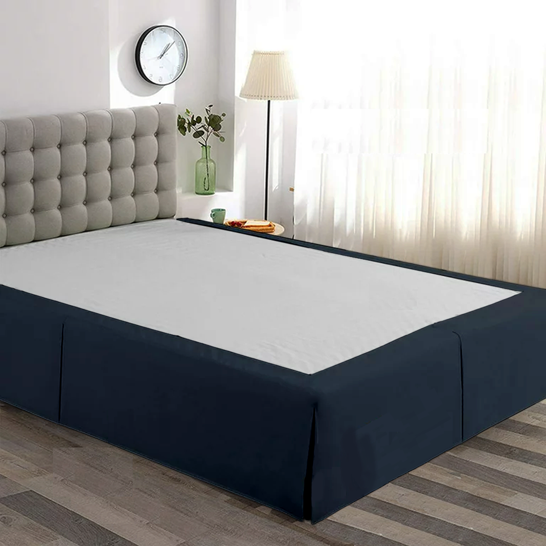 Navy Blue Bedskirt Solid (Comfy 300TC)