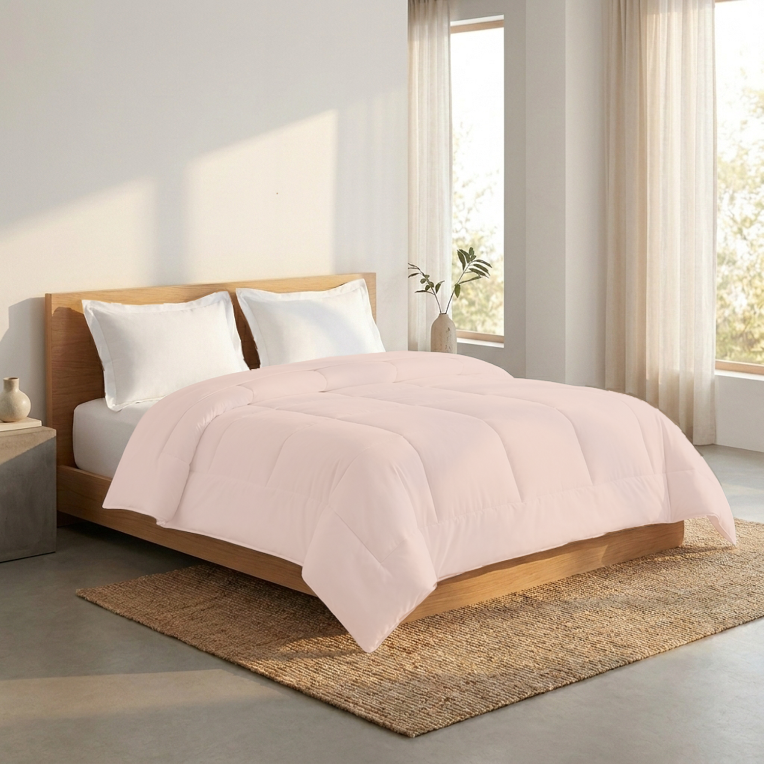 Peach Comforter 400 GSM Comfy Cotton Sateen