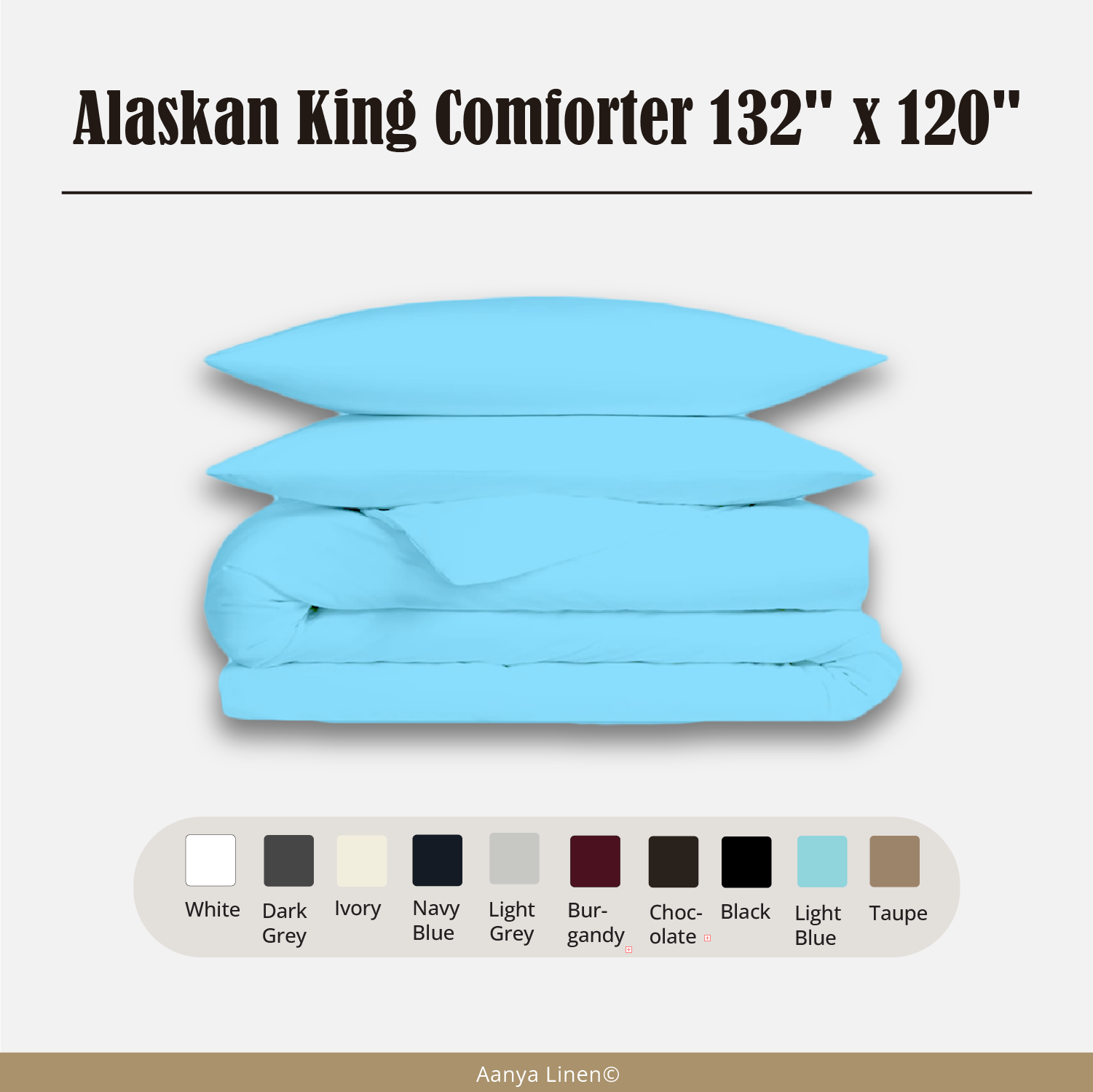 Alaskan King Comforter - 400 GSM