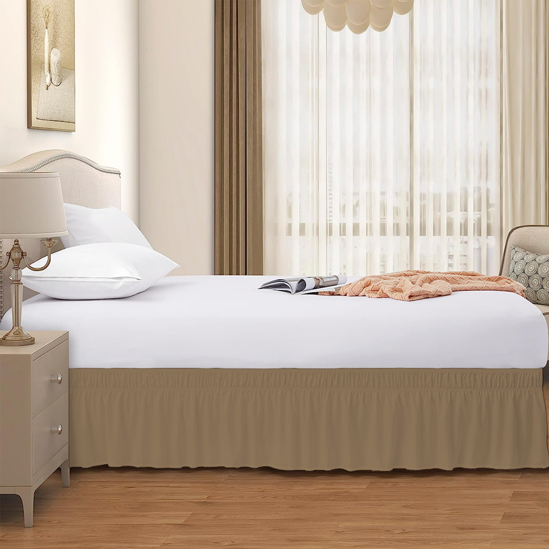 Texas King Wrap Around Bed Skirts - 400 Thread Count