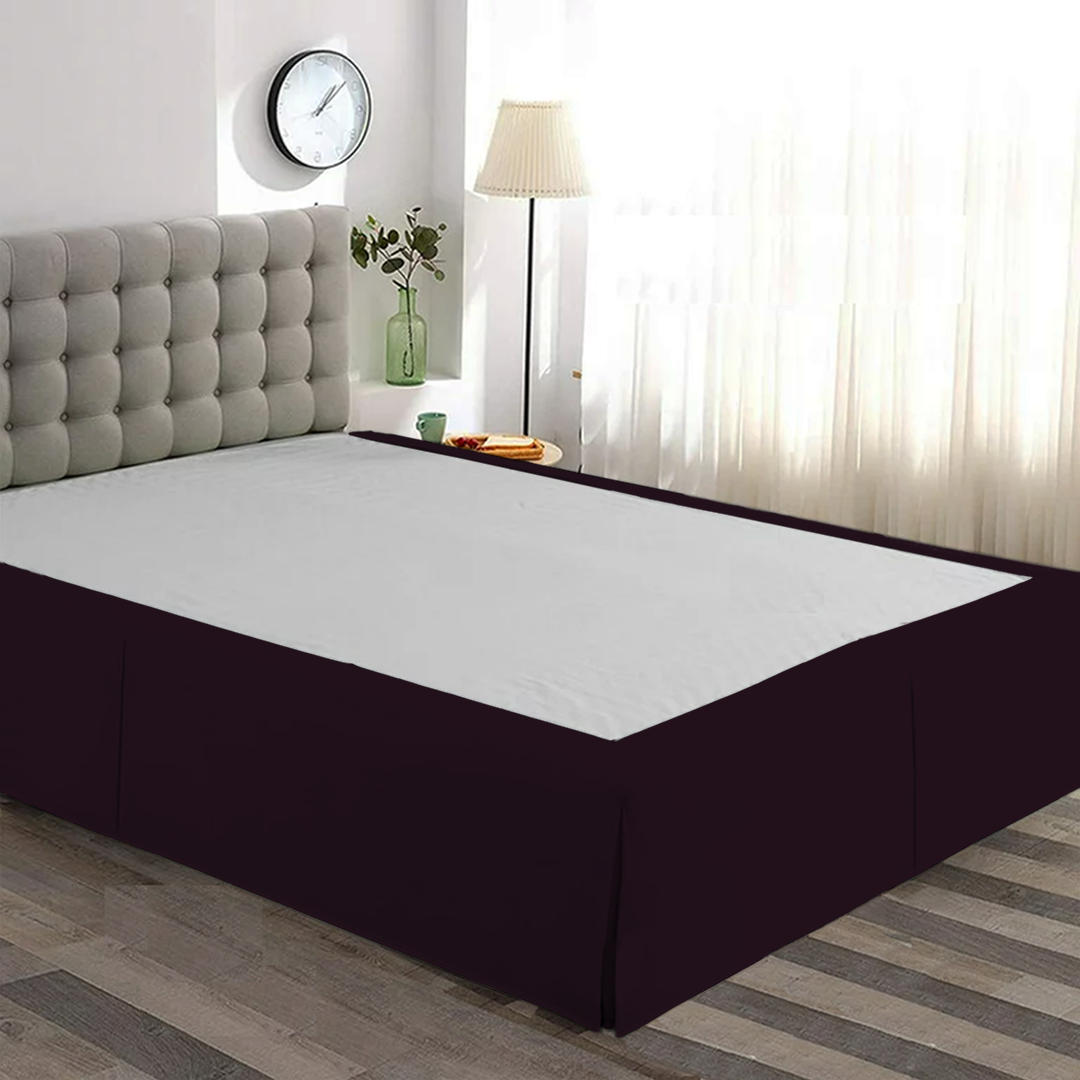 Comfy Wine Bed Skirt
