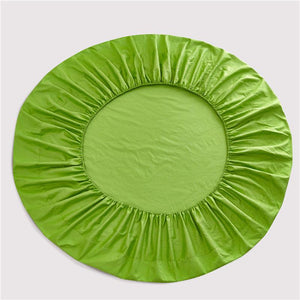 Parrot Green Round Fitted Sheet