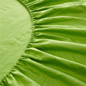 Parrot Green Round Fitted Sheets
