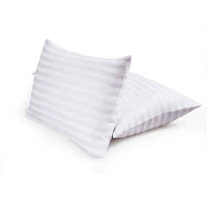 Stripe White Pillow cases in bulk