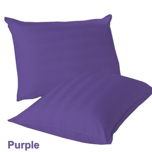 purple stripe euro shams