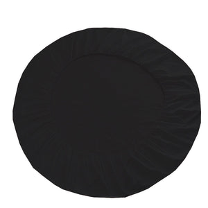 Black Round fitted and Pillowcase Bliss Sateen Solid